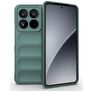 Mobigear Bumpy Xiaomi 15 Pro Hülle Flexibles TPU Backcover - Grün