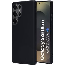 Mobiparts Samsung Galaxy S25 Ultra Silikon Hülle Backcover - Schwarz