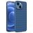 Mobigear Woven iPhone 14 Plus Hülle Flexibles TPU Backcover - Dunkelblau