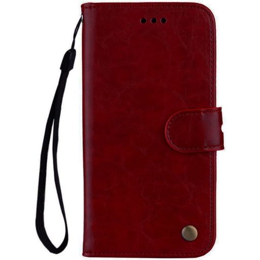 Mobigear Wallet Huawei P Smart (2018) Hülle Klapphülle Geldbörse - Rot