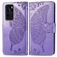 Mobigear Butterfly Huawei P40 Hülle Klapphülle Geldbörse - Lila
