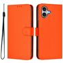 Mobigear Urban Wallet iPhone 16 Plus Hülle Klapphülle Geldbörse - Orange
