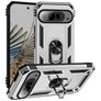 Mobigear Armor Ring Google Pixel 9 Pro XL Hülle Hardcase Backcover Stoßfest mit Ringhalter - Silber