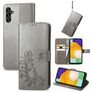 Mobigear Clover Samsung Galaxy A13 5G Klapphülle Portemonnaie - Grau