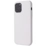 Mobigear Rubber Touch iPhone 12 Silikon Hülle Backcover - Weiß