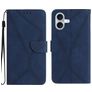Mobigear Stitch iPhone 17 Hülle Klapphülle Geldbörse - Blau