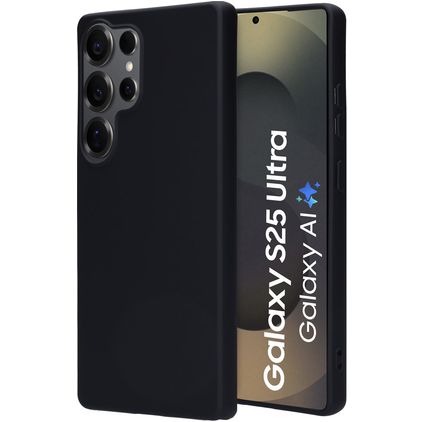 Mobiparts Samsung Galaxy S25 Ultra Silikon Hülle Backcover - Schwarz