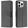 Mobigear Excellent iPhone 16 Pro Max Hülle Klapphülle Geldbörse - Schwarz