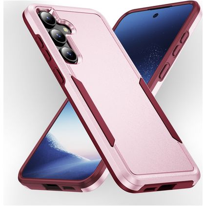 Mobigear Heavy Armor Samsung Galaxy S24 Plus Hülle Hardcase Backcover Stoßfest - Pink