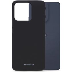 Mobilize Rubber Gelly Motorola Moto G86 Hülle Flexibles TPU Backcover - Schwarz