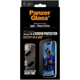 PanzerGlass FastFit iPhone 16 Pro Gehärtetes Glas Displayschutz Privacy - Hüllenfreundlich