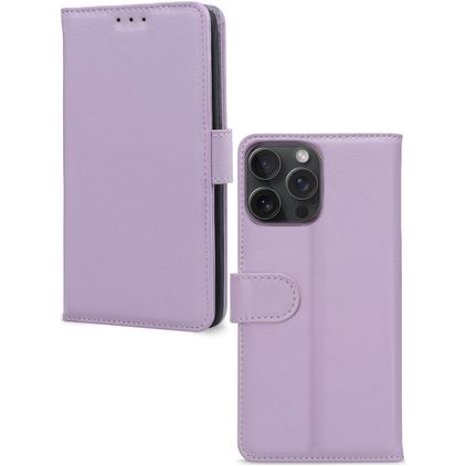 Mobilize Premium Gelly Wallet iPhone 15 Pro Max Klapphülle Portemonnaie - Lila