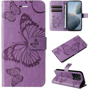 Mobigear Butterfly Xiaomi 14T Hülle Klapphülle Geldbörse - Lila