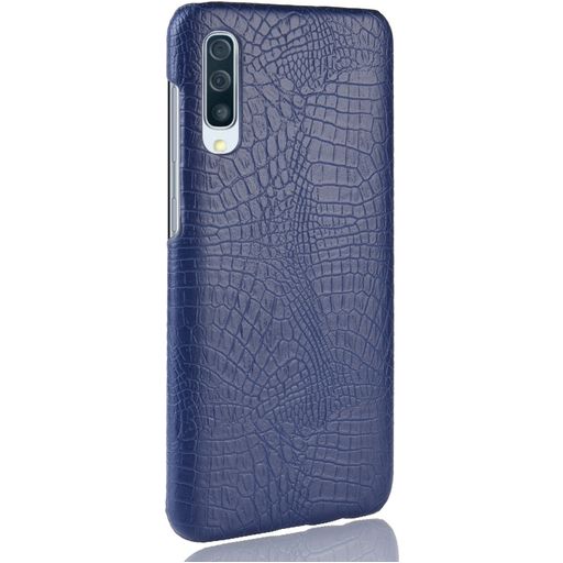 Mobigear Croco Samsung Galaxy A70 Hülle Hardcase Backcover - Blau