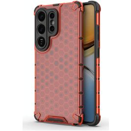 Mobigear Honeycomb Samsung Galaxy S26 Ultra Hülle Hardcase Backcover Stoßfest - Rot