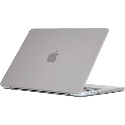 Mobigear Cream Matte MacBook Pro 14 Zoll (2021-2026) Hardcase Hülle MacBook Case - Grau - Model A2442 / A2779 / A2918 / A2992 / A3401 / A3112 / A3434 / A3427 / A3426