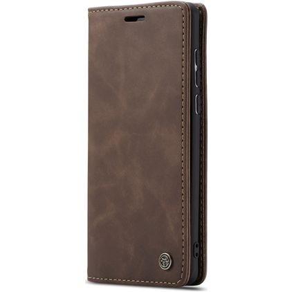 Caseme 013 Samsung Galaxy A71 Hülle Klapphülle Geldbörse - Braun