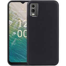 Mobigear Basics Nokia C32 Hülle Flexibles TPU Backcover - Schwarz