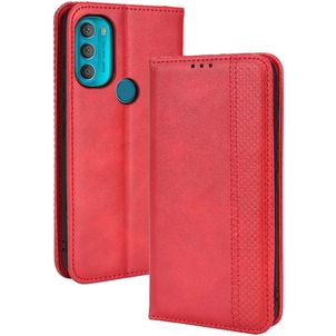 Mobigear Sensation Motorola Moto G71 5G Hülle Klapphülle Geldbörse - Rot