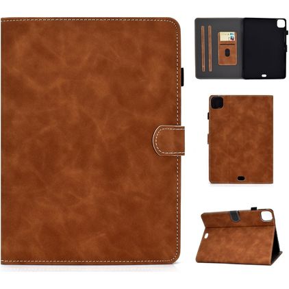 Mobigear Folio iPad Air 5 (2022) Hülle Klapphülle + Stifthalter - Braun