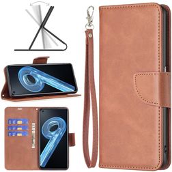Mobigear Excellent OPPO A96 Hülle Klapphülle Geldbörse - Braun
