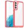 Mobigear Crystal Samsung Galaxy S23 Ultra Hülle Hardcase Backcover - Transparent / Rot