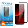 Mobigear Premium Xiaomi 13T Pro Panzerglas Gehärtetes Glas Displayschutz - Hüllenfreundlich - Schwarz (3er Pack)