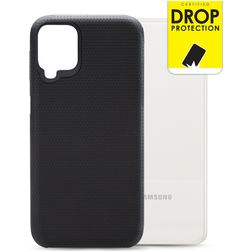 My Style Tough Samsung Galaxy A12 Hülle Hardcase Backcover Stoßfest - Schwarz