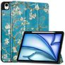 Mobigear Tri-Fold iPad Air 13 Zoll (2026) Hülle Klapphülle + Stifthalter - Almond Blossoms