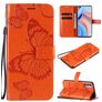 Mobigear Butterfly OPPO Reno 4 Hülle Klapphülle Geldbörse - Orange