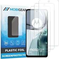 Mobigear Motorola Moto G62 Displayschutz Schutzfolie - Hüllenfreundlich (3er Pack)