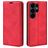 Mobigear Retro Slim Samsung Galaxy S26 Ultra Hülle Klapphülle Geldbörse - Rot