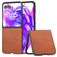 Mobigear Excellent Motorola Razr 50 Ultra Hülle Hardcase Backcover - Braun