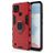Mobigear Armor Ring Realme C21 Hülle Hardcase Backcover Stoßfest mit Ringhalter - Rot