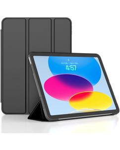 Mobigear Tri-Fold Gel iPad 11 (2025) Hülle TPU,Kunstleder Klapphülle - Schwarz