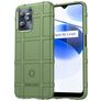 Mobigear Rugged Shield Realme C35 Hülle Flexibles TPU Backcover Stoßfest - Grün