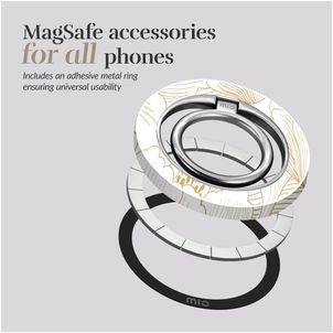 MIO Holder MagSafe Handy-Ring - White Roses Universal