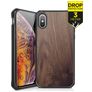 ITSkins HybridFusion iPhone XS Max Hülle Hardcase Backcover Stoßfest - Dark Wood