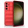 Mobigear Bumpy Samsung Galaxy S24 FE Hülle Flexibles TPU Backcover - Rot