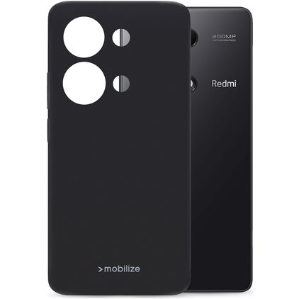 Mobilize Rubber Gelly POCO M6 Pro Hülle Flexibles TPU Backcover - Matt Black