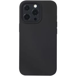 Mobigear Rubber Touch iPhone 14 Silikon Hülle Backcover - Schwarz