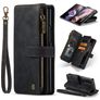 Caseme C30 Samsung Galaxy Z Fold 4 Hülle Klapphülle Geldbörse - Schwarz