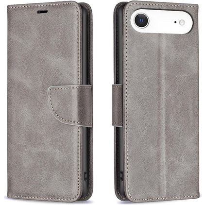 Mobigear Excellent iPhone Air Hülle Klapphülle Geldbörse - Grau