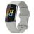 Mobigear Sport Dual Silikon Fitbit Charge 5 Armband Pin-and-Tuck-Verschluss - Grau