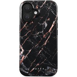 Burga Tough iPhone 16 Hülle Hardcase Backcover Stoßfest - Rose Gold Marble