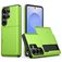 Mobigear Card Samsung Galaxy S26 Ultra Hülle Hardcase Backcover Stoßfest mit Kartenhalter - Grün