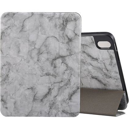 Mobigear Tri-Fold Marble iPad Air 11 Zoll (2026) Hülle Klapphülle + Stifthalter - Grau