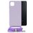Mobilize Lanyard Gelly Samsung Galaxy A22 5G Flexibles TPU Handykette - Pastel Purple