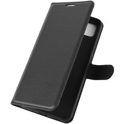 Mobigear Classic Xiaomi Redmi 9C Hülle Klapphülle Geldbörse - Schwarz