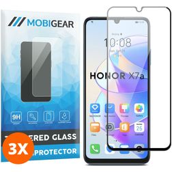 Mobigear Premium HONOR X7A Panzerglas Gehärtetes Glas Displayschutz - Hüllenfreundlich (3er Pack)